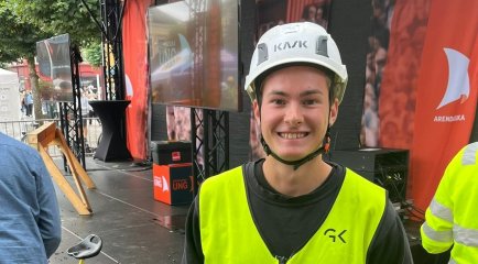 Erlend Haugeland, automatiker i GK. Fra Arendalsuka 2023. 