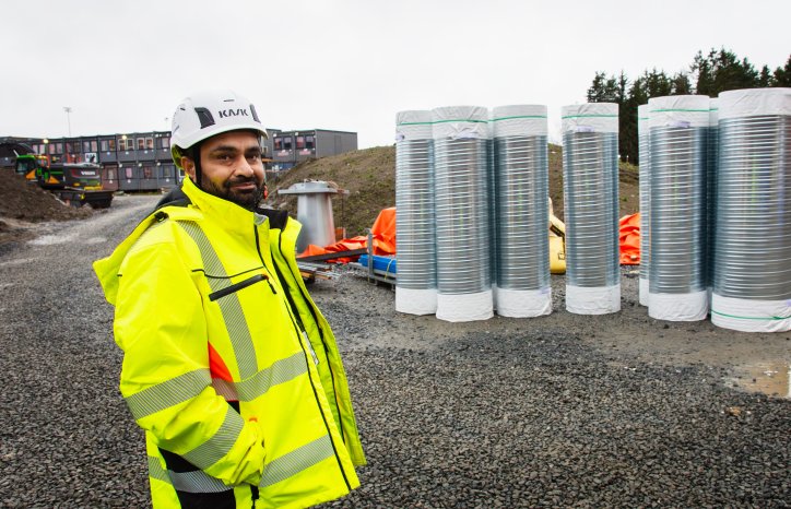 Prosjektleder ventilasjon i GK, Yaseen Muhammad.