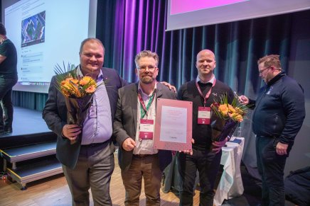 På bildet fra venstre: Jan Torstein Ovidth Prosjektleder Kommunale bygg, Stjørdal kommune, Knut Ivar Klefsås, senior prosjektutvikler i GK, Tormod Kjellmark Prosjektutvikler i GK. Foto: Martin Håndlykken / NemiTek